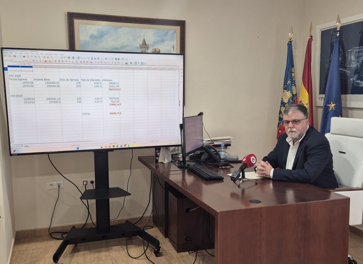 Villena planta cara a la Generalitat y reclama 92.000 euros en intereses por los retrasos del Contrato Programa