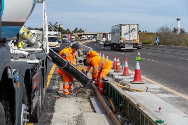 Transportes avanza en la mejora de la autovía A-7 entre Picassent y Benifaió para evitar futuras inundaciones