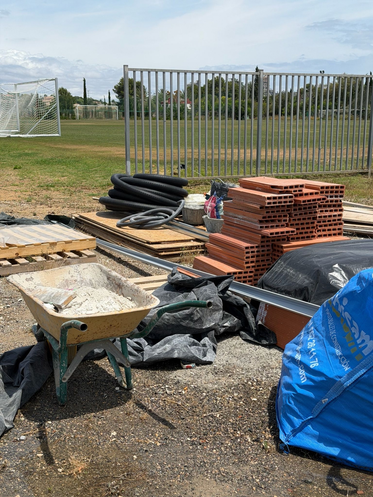 Detalle de los trabajos en Fontcalent
