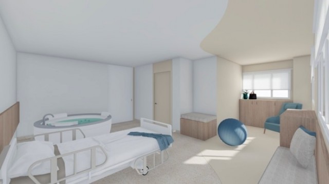 El Hospital General de Castellón incorporará una sala con bañera obstétrica en la reforma del paritorio