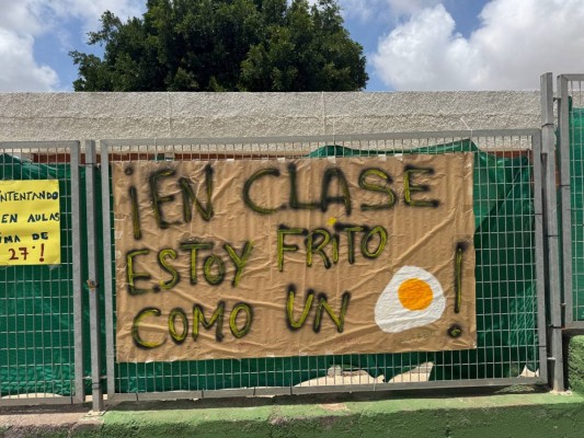 MC propone un Pleno sin aire acondicionado para denunciar el calor que sufren los alumnos de Cartagena