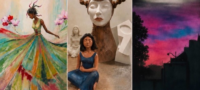 Medio centenar de artistas lorquinos muestran su trabajo en el Palacete Ruano bajo el lema 'La cultura para todos'