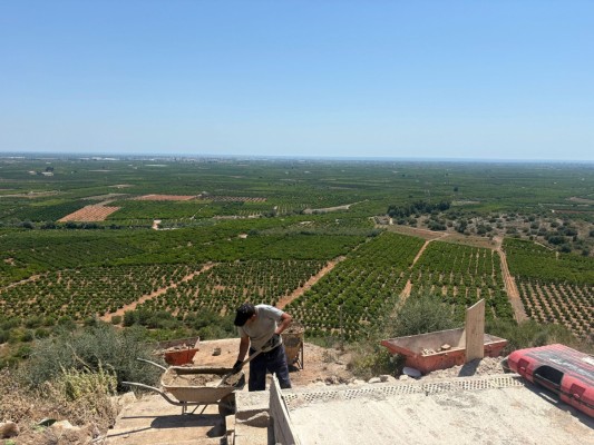 Betxí avanza en las obras del mirador de la Muntanyeta de Sant Antoni con una inversión de 298.500 euros