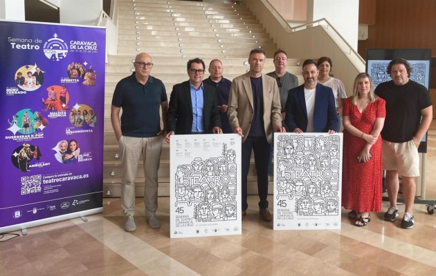 La Semana de Teatro de Caravaca de la Cruz, con un cartel diseñado por Puebla, contará con siete espectáculos 
