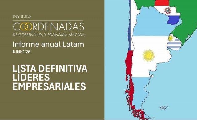 Argentina coloca cinco empresarios entre los 25 líderes económicos más influyentes de América Latina, según el Instituto Coordenadas