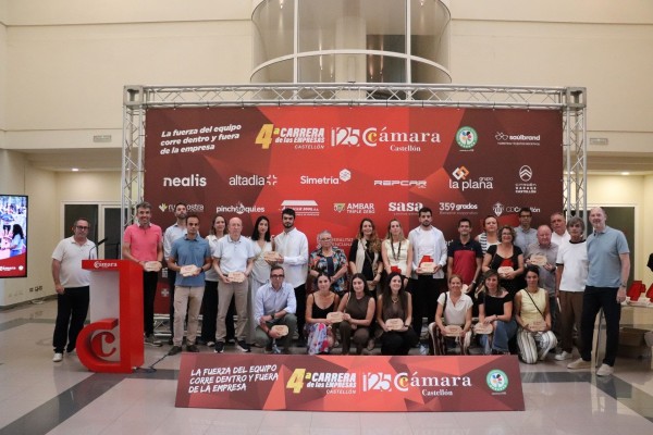 La Cámara de Comercio Castellón reúne a un centenar de asistentes en la Gala de Entrega de Trofeos de la 4ª Carrera de Empresas