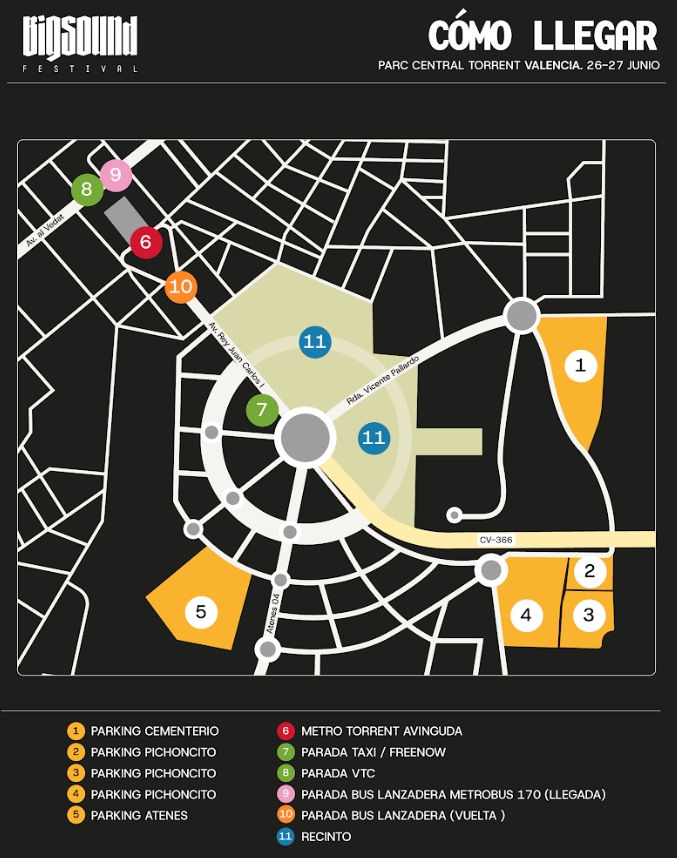 Mapa Big Sound. - Mapa Big Sound.