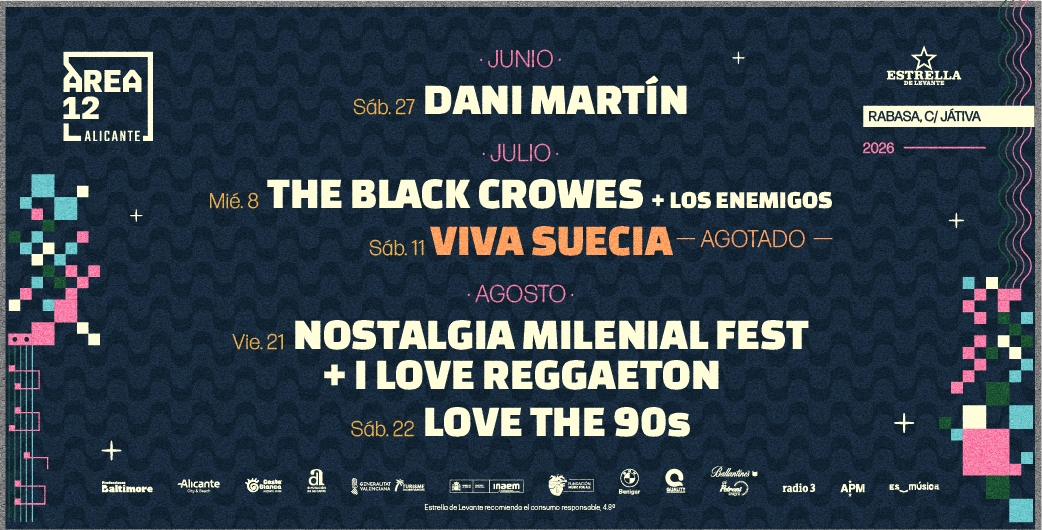 Cartel A?rea 12 Alicante 2026