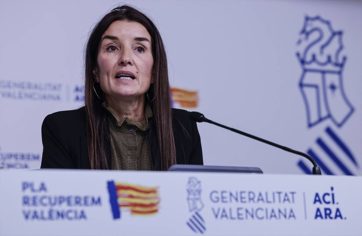 La entonces portavoz del Consell y consellera de Hacienda, Ruth Merino. - Foto: ROBER SOLSONA / EP La entonces portavoz del Consell y consellera de Hacienda, Ruth Merino.
