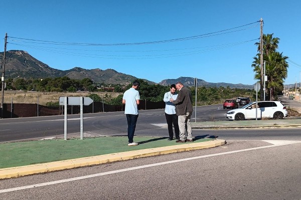 Cartagena inicia las obras de una nueva rotonda en La Vaguada para mejorar la seguridad vial