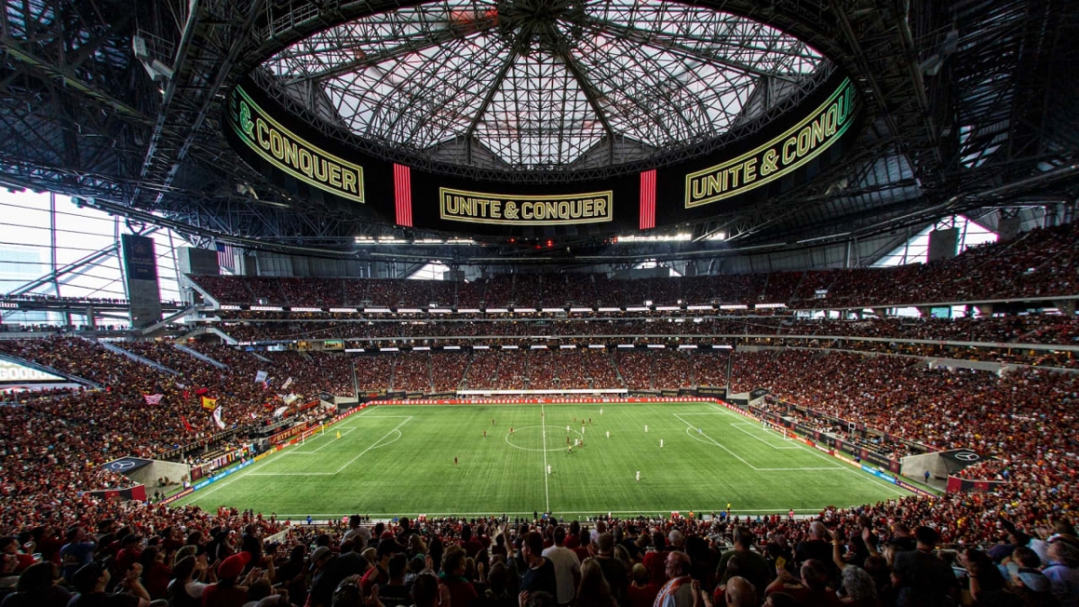 El estadio de Atlanta: 1.600 millones de dólares, climatización y videomarcador 360 grados