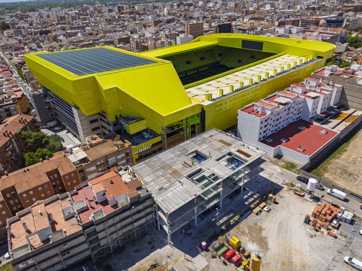 El Villarreal comienza las obras de mejora de acceso y creación de nuevos espacios del Estadio de La Cerámica