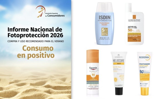 El informe de fotoprotección 2026 de la Asociación Española de Consumidores reconoce a ISDIN como líder en protección facial diaria