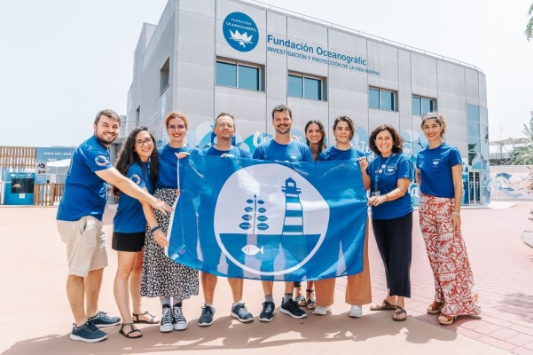 La Fundación Oceanogràfic recibe la distinción Centro Azul por su labor en educación ambiental