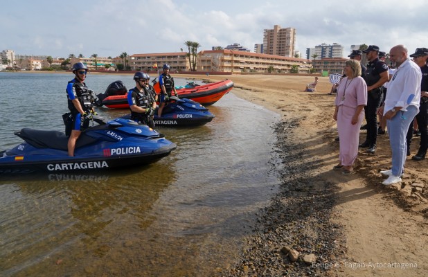 El Ayuntamiento de Cartagena aumenta la seguridad y los servicios en las playas del municipio
