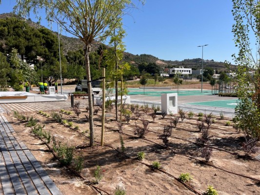 La Vall d'Uixó culmina la renaturalización del aparcamiento de Sant Josep con la plantación de 90 árboles