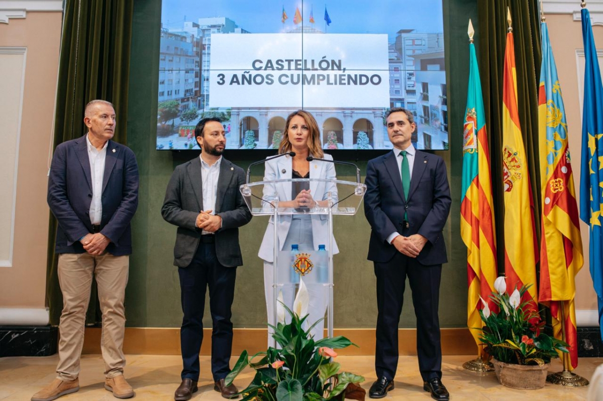 El bipartito de Castelló repasa tres años de gobierno y apunta a 2027 con la 'nueva' Pérgola y la ronda Oeste