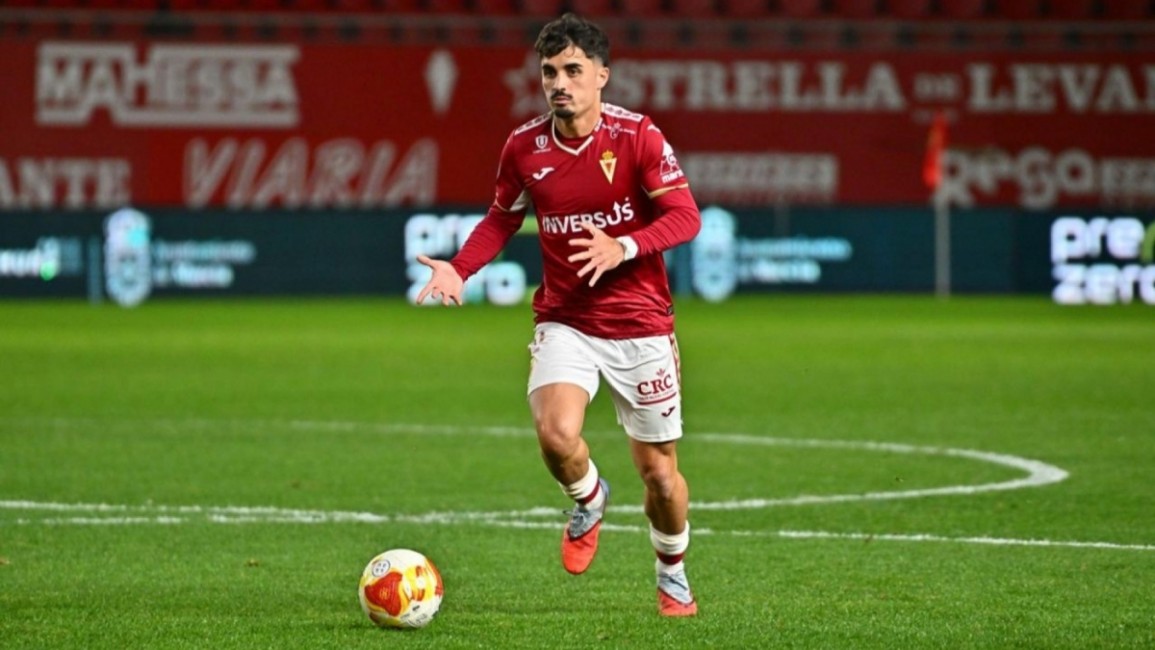 Jorge Mier en un partido con el Real Murcia. - Foto: RM