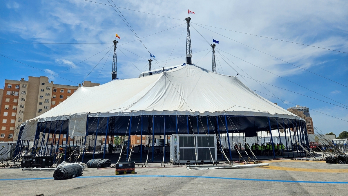 Cuenta atrás para el Circo del Sol: Alicante autoriza su instalación hasta el 11 de septiembre