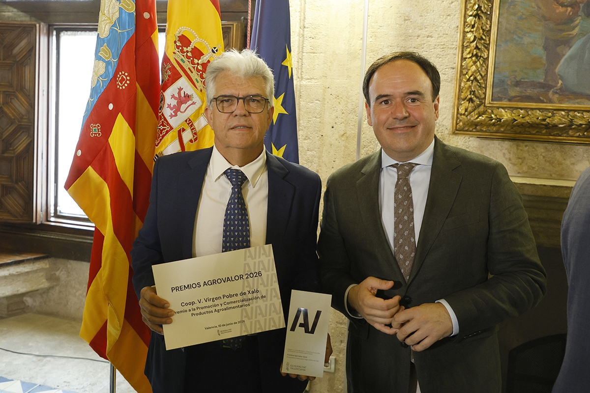 Bodegas Xaló, reconocida con el Premio Agrovalor a la Promoción y Comercialización Agroalimentaria