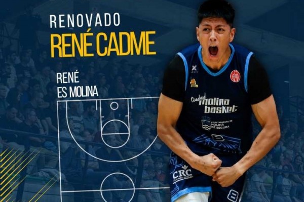 El alero René Cadme renueva con el Ciudad de Molina Basket en su segunda temporada en Segunda FEB