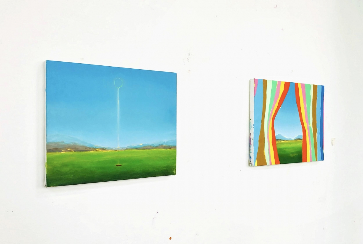 Obra de Lucía Mir en la primera exposición