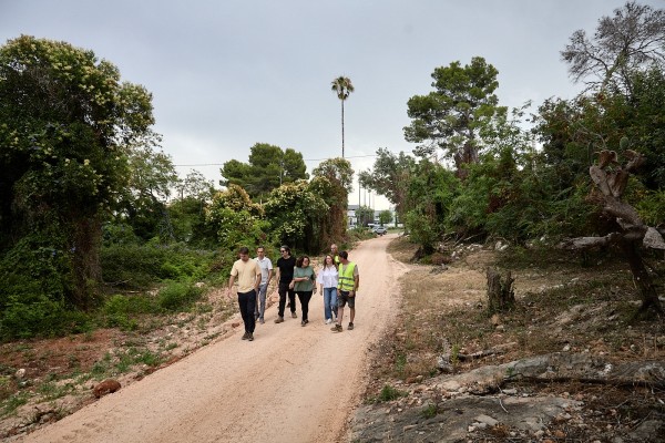 Gandia ultima la recuperació del Camí de l'Horteta, un nou corredor verd que connectarà Santa Anna amb el Castell de Bairén
