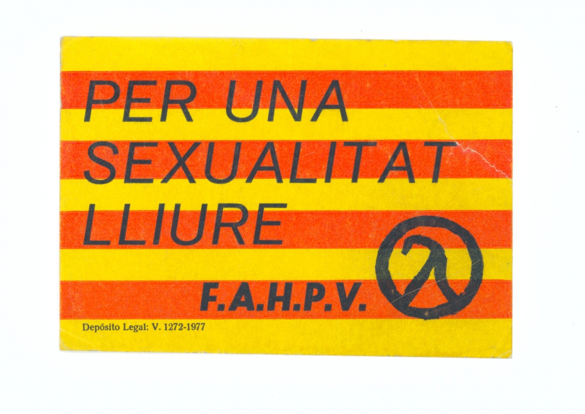 Per una sexualitat lliure FAHPV - Fondo de Javier Fernández Galeano Armari de la Memòria Per una sexualitat lliure FAHPV