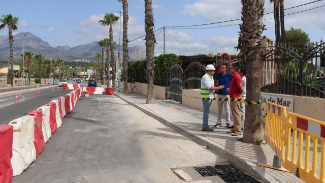 Benidorm mejora la movilidad peatonal y la red de pluviales de un tramo de Severo Ochoa