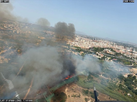 Peligro de incendio forestal extremo y muy alto, este domingo en zonas de la Región de Murcia