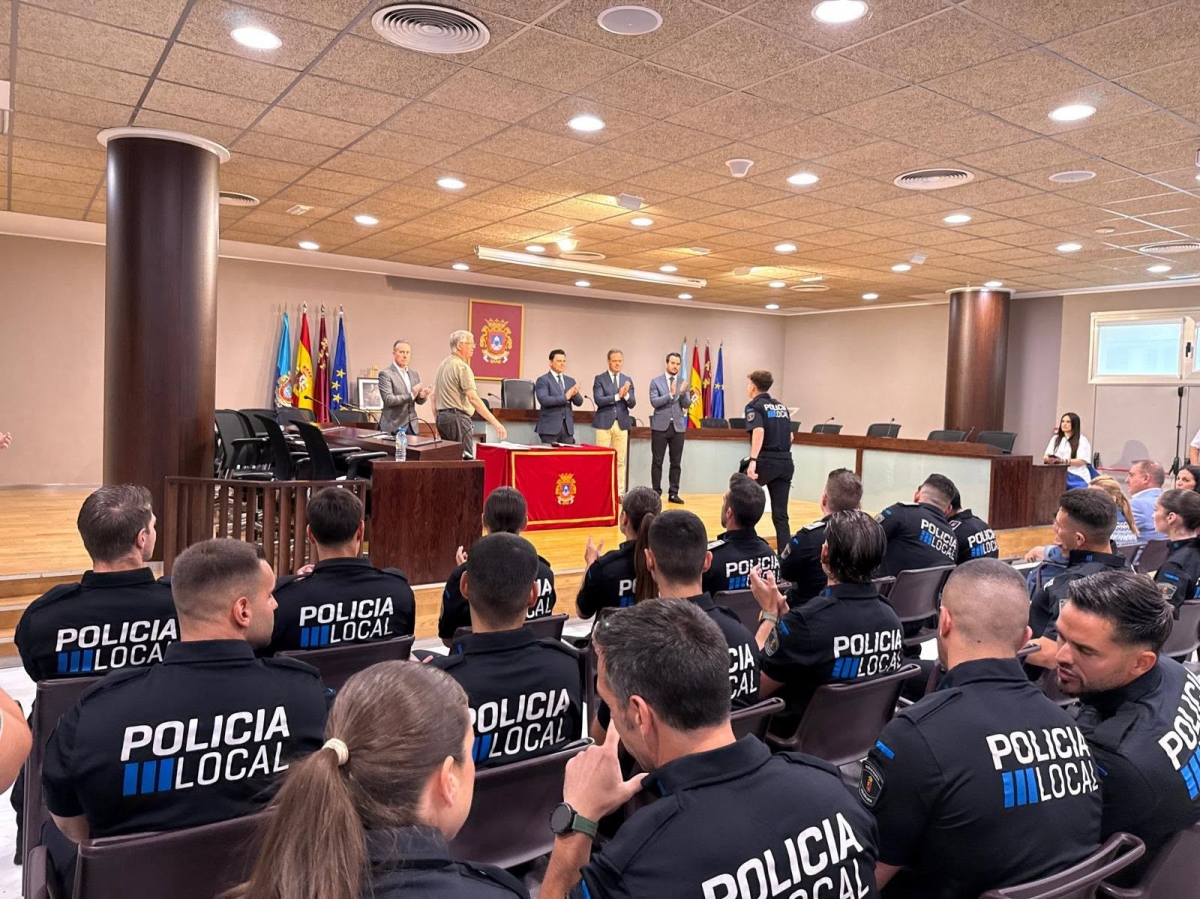 La mayor convocatoria de Policía Local en San Javier eleva la plantilla hasta los 80 efectivos