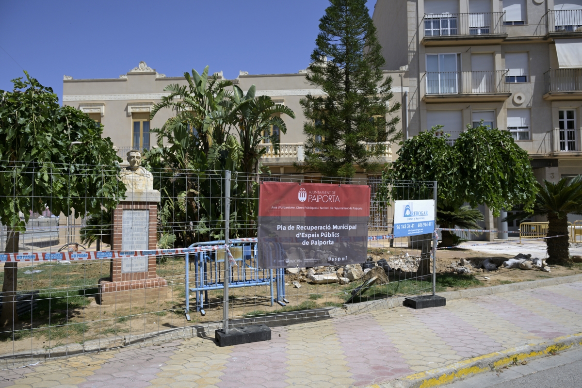 Paiporta convertirá la plaza Vicente Blasco Ibáñez en un refugio climático con más arbolado y zonas para el descanso