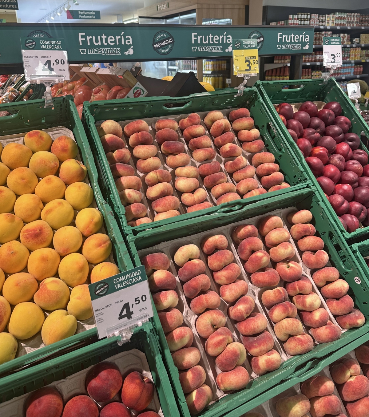 Masymas Supermercados comprará 450 toneladas de fruta de verano a productores de la Comunidad Valenciana