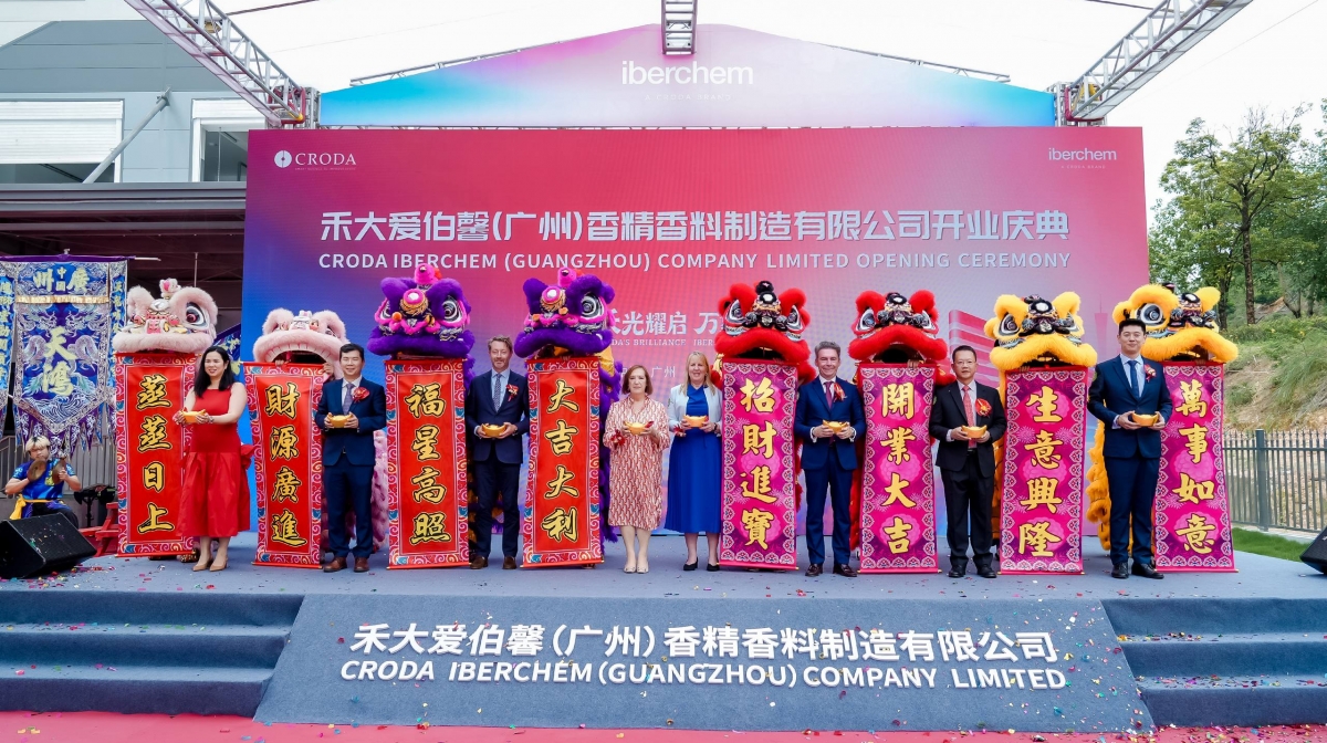 La alcantarillera Iberchem estrena su nuevo centro en China con 30.000 m2 para desarrollar fragancias