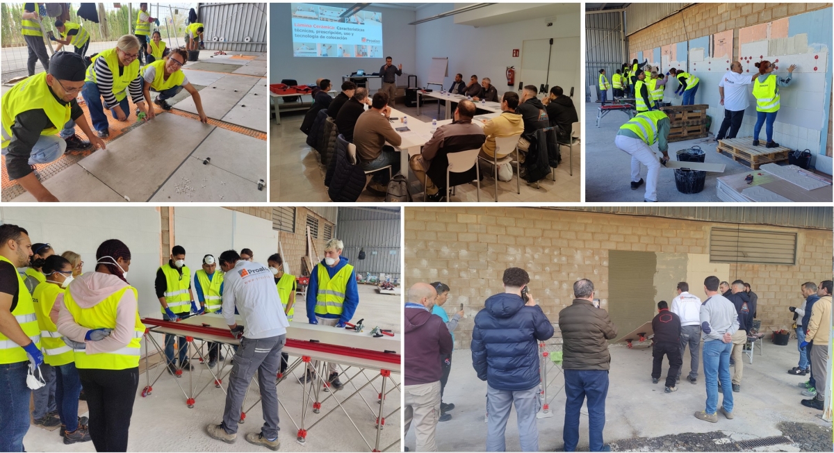 Cursos de formación para instaladores cerámicos.