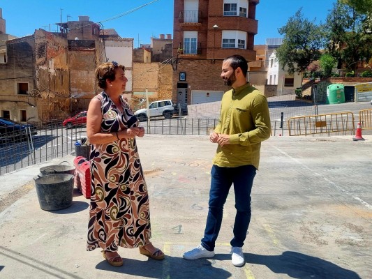 L'Alcora pone en marcha la reforma del muro del colegio Comte d’Aranda para reforzar la seguridad
