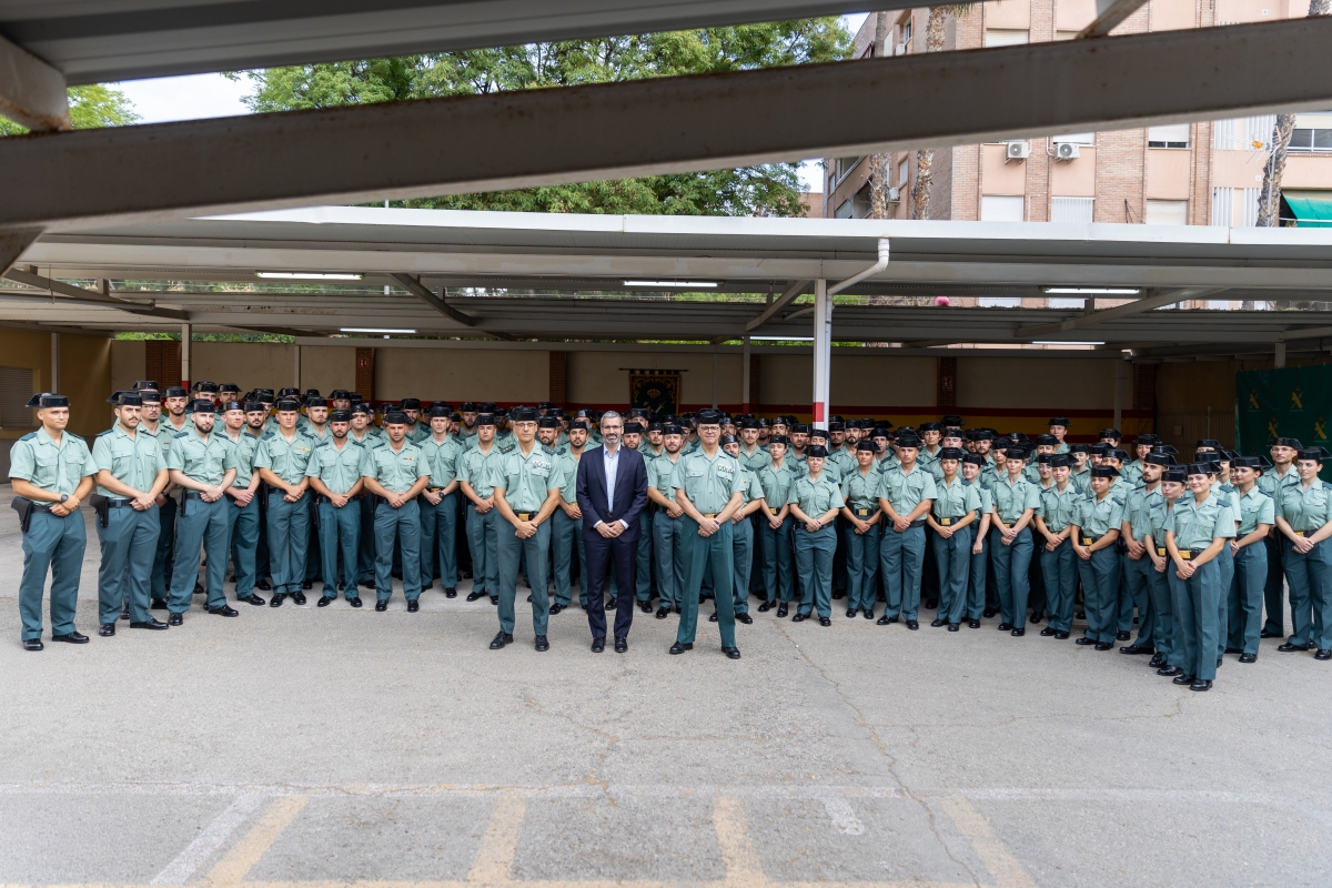 La Guardia Civil refuerza su presencia femenina con 30 agentes en prácticas en la Región