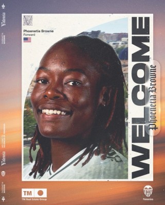 El Valencia Femenino ficha a la delantera estadounidense Phoenetia Browne