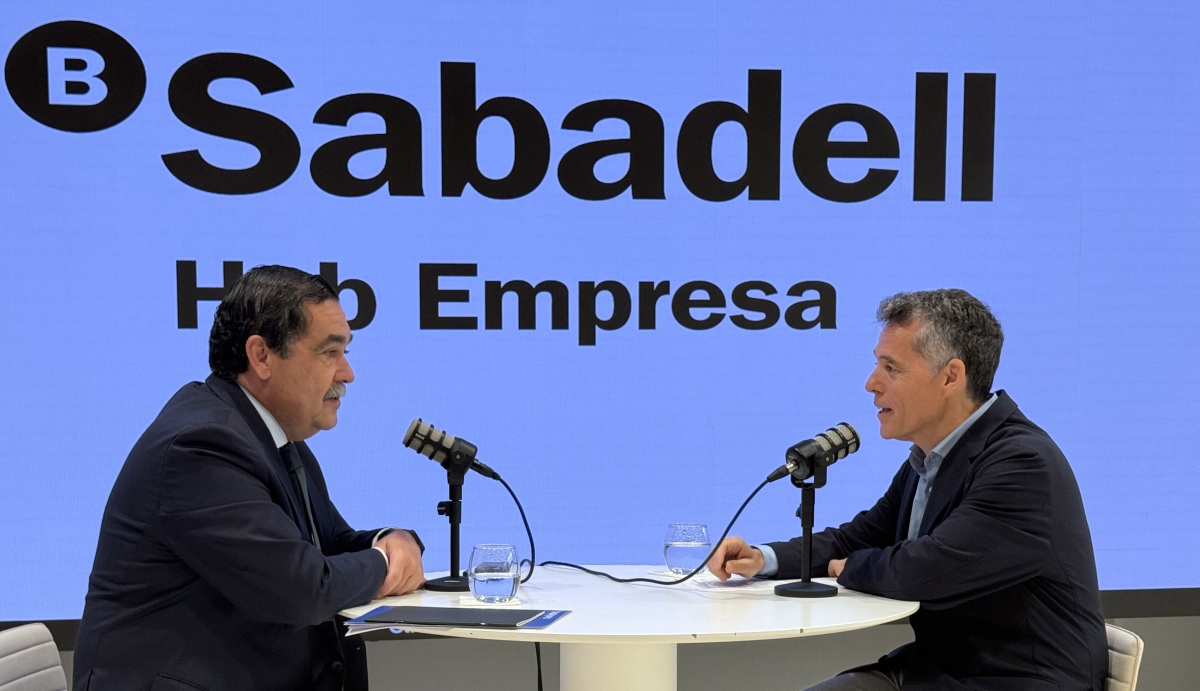 José Rosell y Rafa Lupión durante la entrevista para la edición del podcast Territorio Empresas.