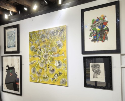 Cuatro maneras de reinventar la pintura en una sala de Barcelona: Picasso, Miró, Dalí y el pintor murciano Luis Fernández