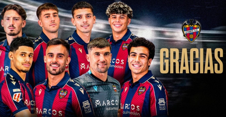 El Levante agradece a los ocho jugadores que acaban contrato este 30 de junio