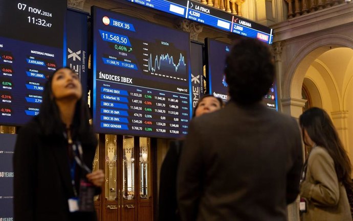 El Ibex 35 se revaloriza un 12,50% en el primer semestre del año, al borde de los 19.500 puntos