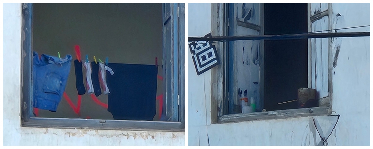 Imágenes de enseres detectados por los vecinos en el edificio de Cloquell