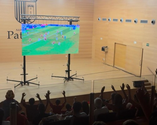 Paterna instalará una pantalla gigante en el Auditorio para seguir el partido de fútbol España-Austria