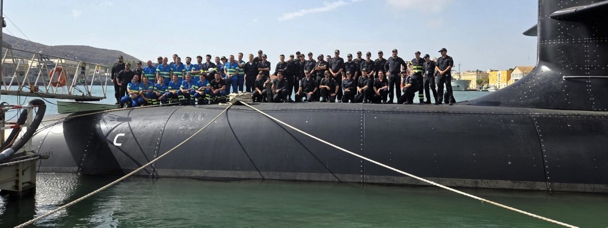 El S-82 Narciso Monturiol acelera su puesta a punto con nuevas pruebas de mar junto a la Armada