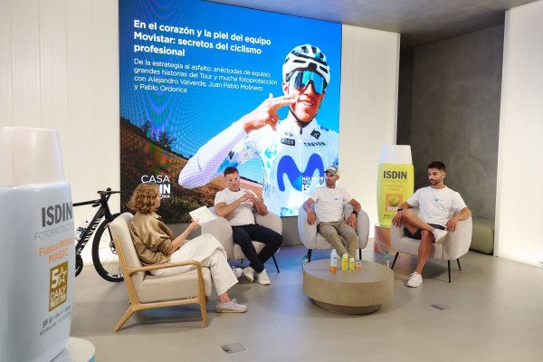 Los miembros del Movistar Team desvelan en Casa ISDIN cómo preparan su piel para el Tour de Francia