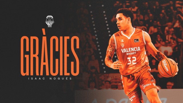 Valencia Basket confirma el acuerdo para rescindir el contrato con Isaac Nogués