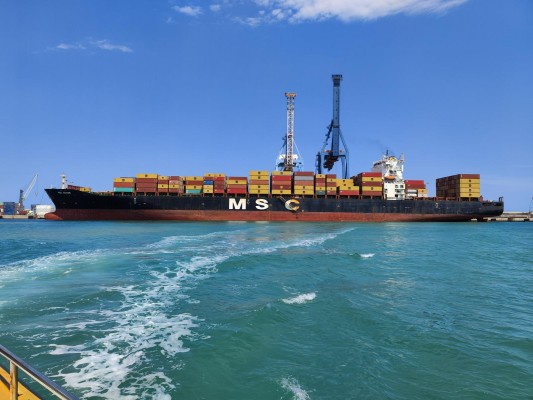 La vuelta de MSC activa el tráfico de contenedores en PortCastelló: crece un 23 % en junio
