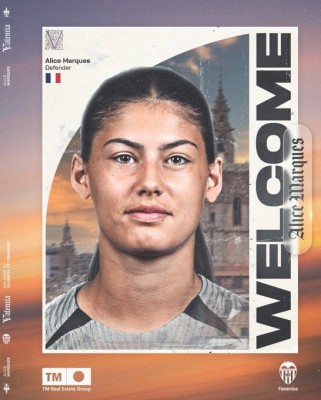 Alice Marques llega cedida al Valencia del Olympique de Lyon