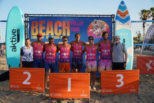 La Malvarrosa se vuelca con el espectáculo del Beach Volley Tour Comunitat Valenciana